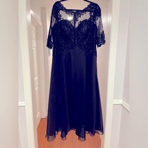 New JJ House Black Formal Dress with Beading!